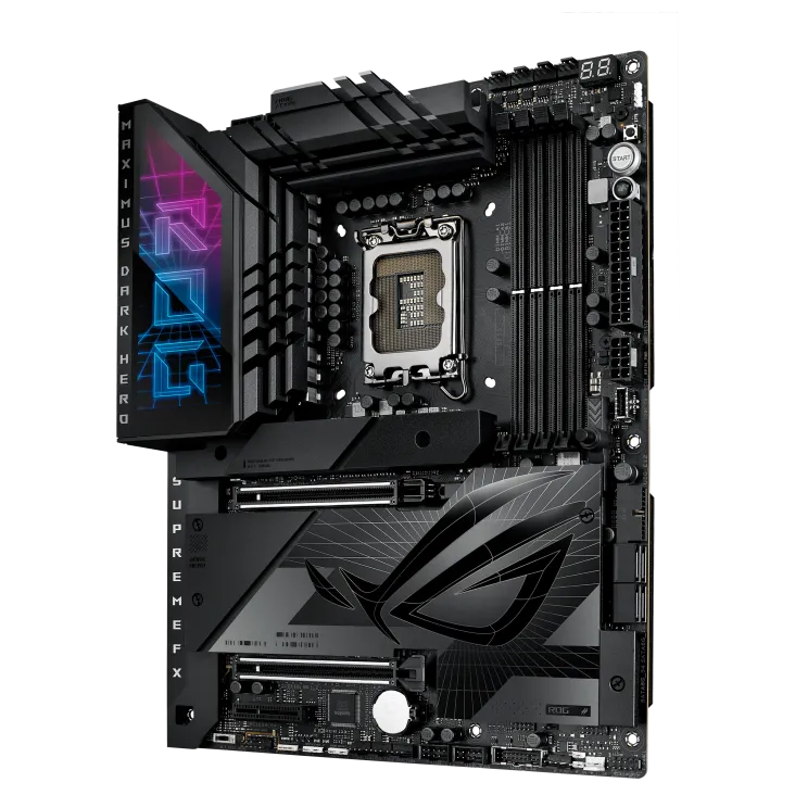 ASUS ROG MAXIMUS Z790 DARK HERO, Intel, LGA 1700, Intel® Celeron®, Intel® Core™ i3, Intel® Core™ i5, Intel® Core™ i7, Intel® Core™ i9,..., LGA 1700, DDR5-SDRAM, 128 GB