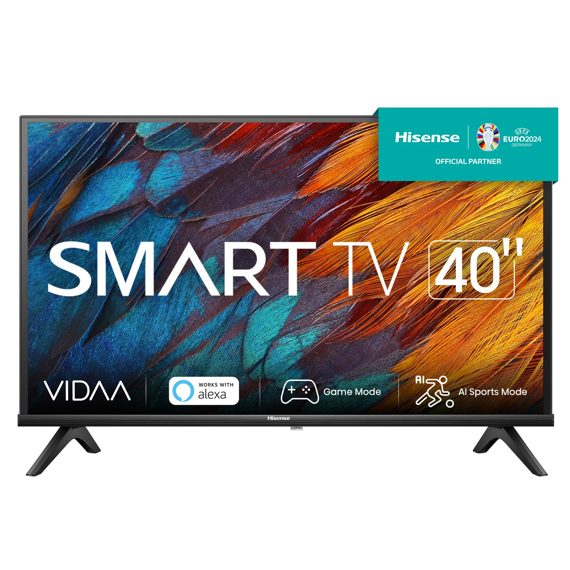 Hisense 40A4K, 101.6 cm (40"), 1920 x 1080 pixels, LED, Smart TV, Wi-Fi, Black