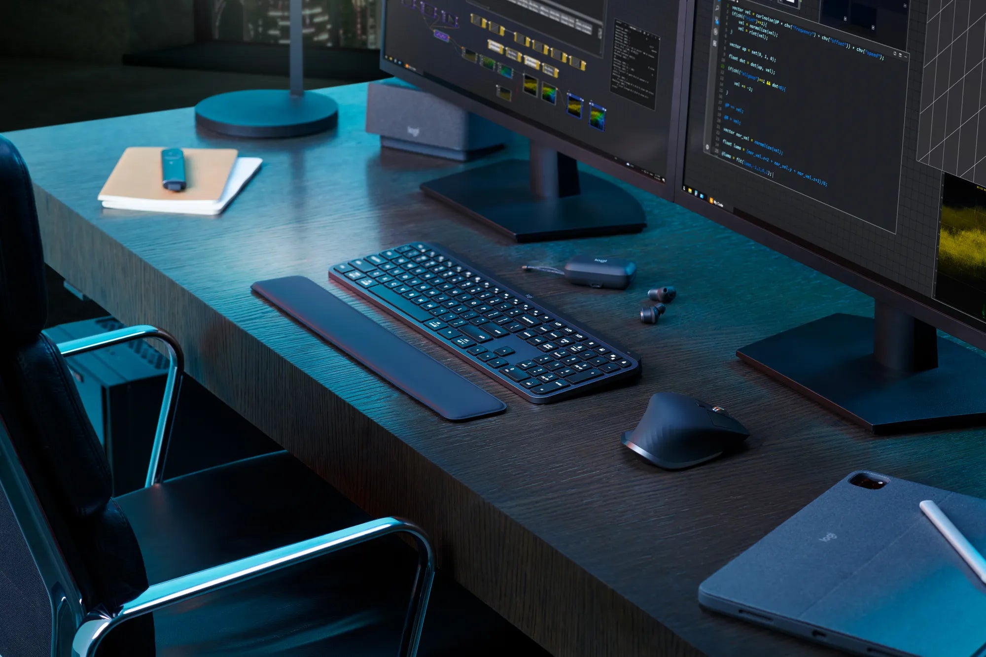 Logitech MX Keys S, Full-size (100%), RF Wireless + Bluetooth, Scissor key switch, QWERTY, LED, Graphite