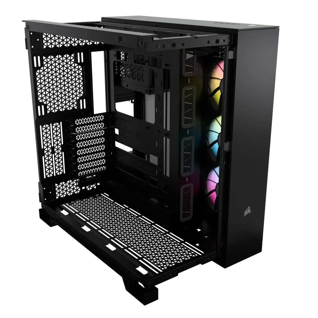 Corsair iCUE LINK 6500X RGB, Midi Tower, PC, Black, ATX, 120,140,240,280,360 mm, 2.5,3.5"