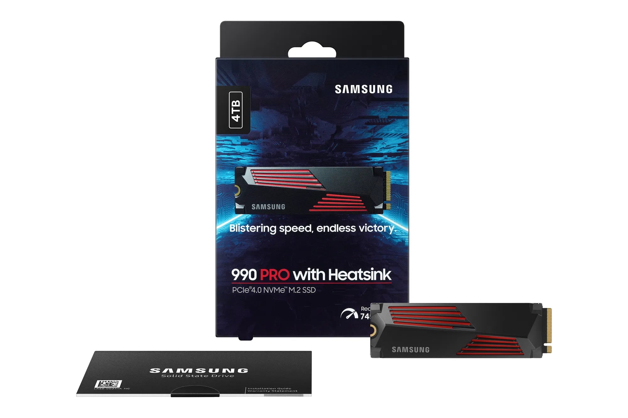 Samsung 990 Pro, 4 TB, M.2, 7450 MB/s