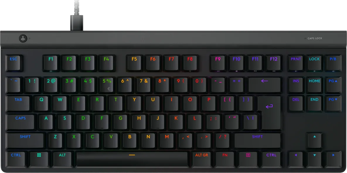 Logitech G G515, Wired, USB, Mechanical, QWERTY, RGB LED, Black