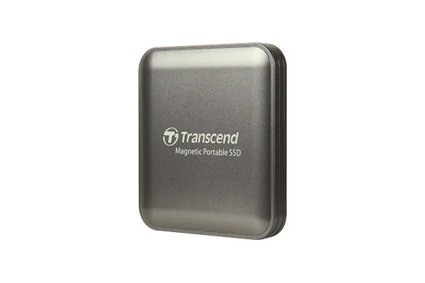 TRANSCEND 1TB ESD420C USB3.2 TYPE C (USB 20Gbps) MAGNETIC PORTABLE SSD MagSafe Compatiable  R/W up to 2000MB/s - Iron Grey