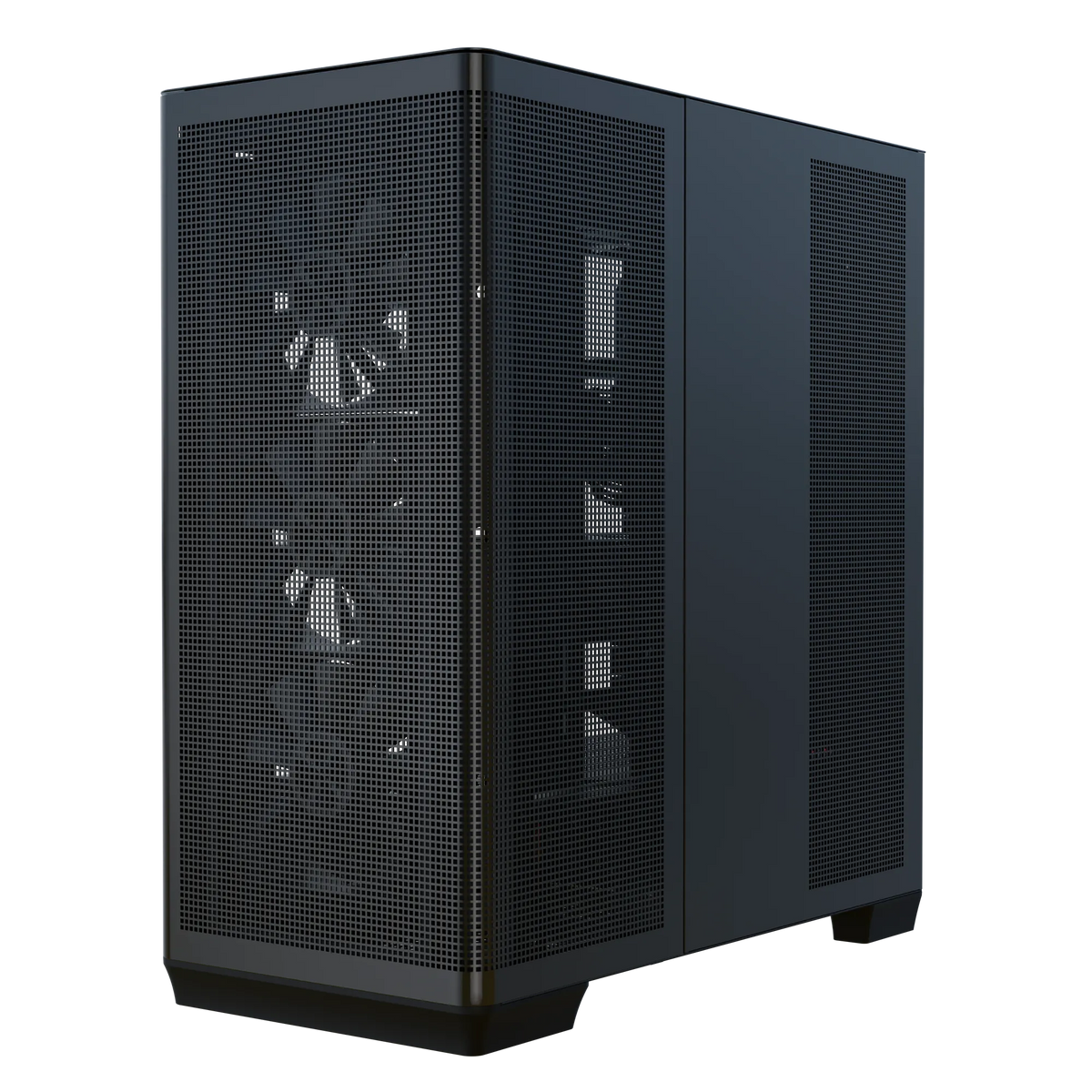 APNX C1-R premium Black mid-tower ATX case - 4x PWM ARGB Fan Included - 3x2.5'' or 3x 3.5'' - 360mm radiator - BTF Compatible.