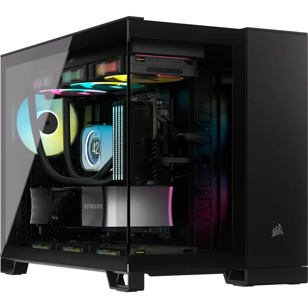 Corsair 2500D AIRFLOW, Midi Tower, PC, Black, ATX, 18 cm, 40 cm