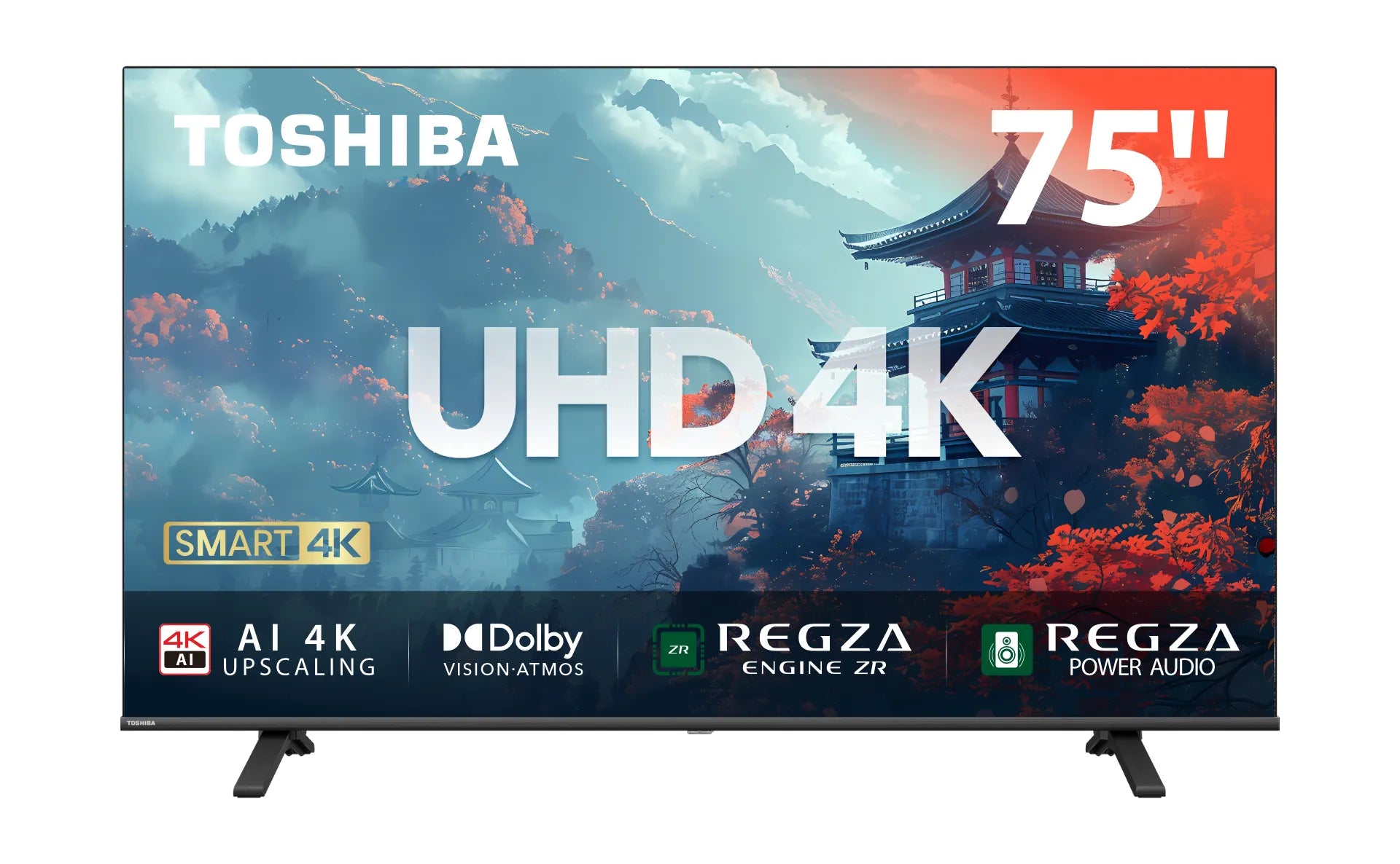 Toshiba_UHD_Entry 4K_SMART TV_350nits_Vidaa U6_HDR 10_Dolby Vision&Atmos