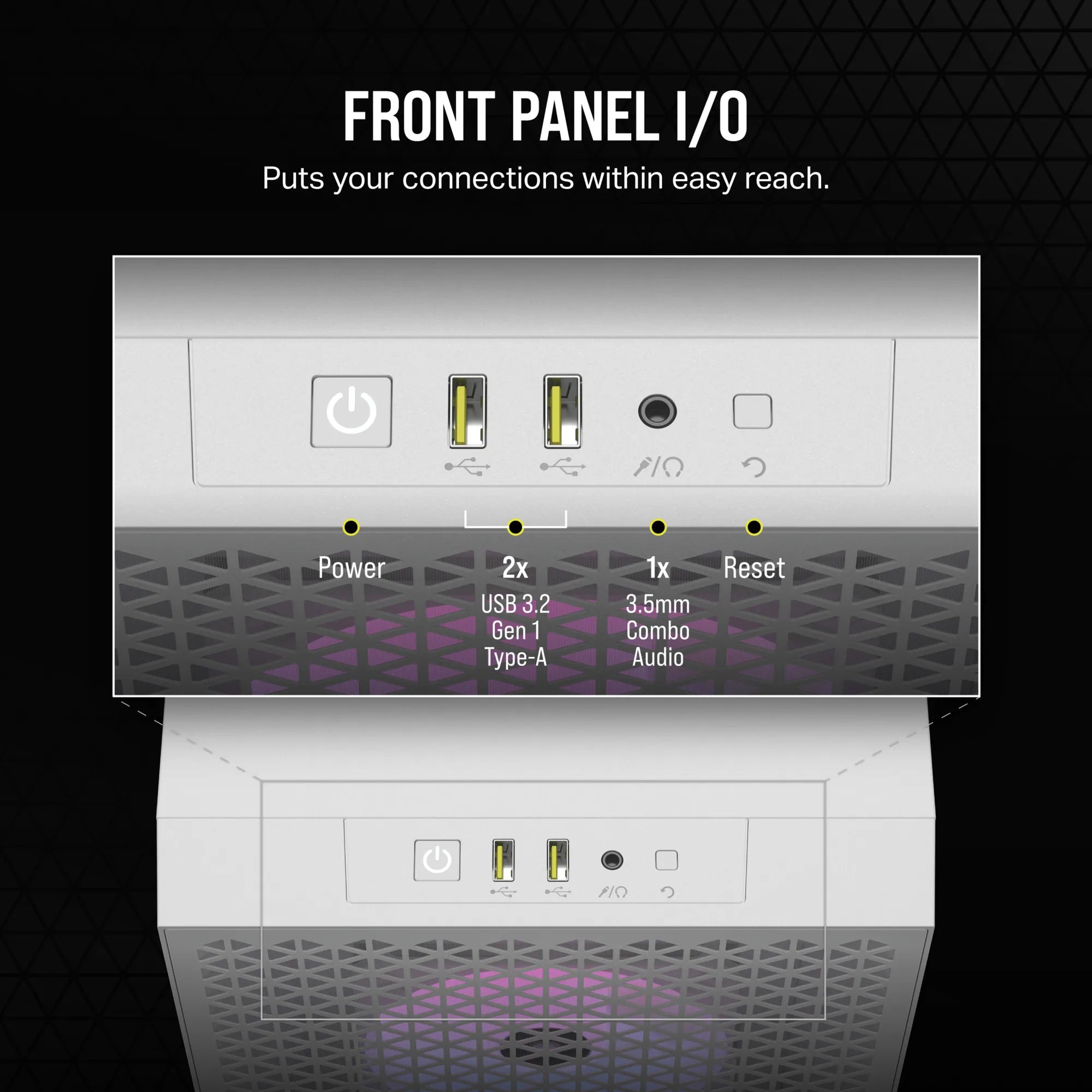 Corsair CC-9011256-WW, Midi Tower, PC, White, ATX, Gaming, Multi