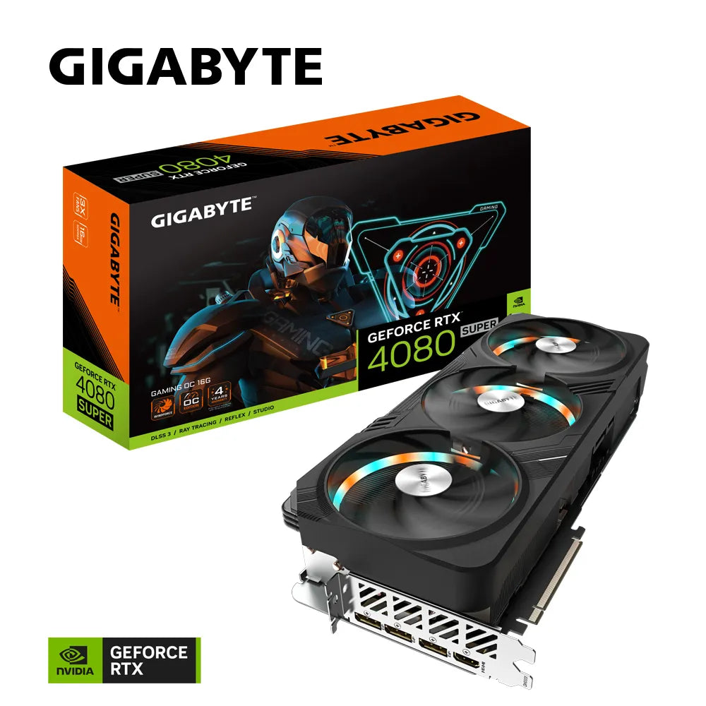 Gigabyte GAMING GeForce RTX 4080 SUPER OC 16G, GeForce RTX 4080 SUPER, 16 GB, GDDR6X, 256 bit, 7680 x 4320 pixels, PCI Express 4.0