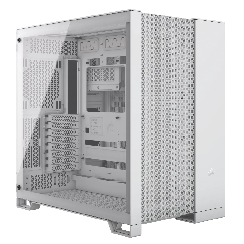 Corsair 6500D AIRFLOW, Midi Tower, PC, White, ATX, 19 cm, 40 cm