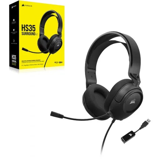 Corsair HS35 SURROUND v2 Multiplatform Gaming Headset; Carbon