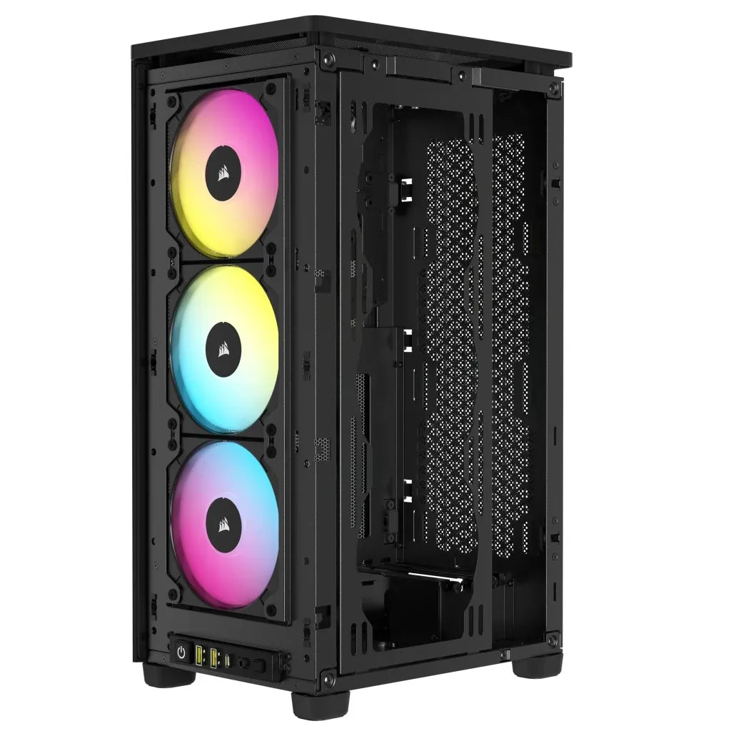 Corsair 2000D RGB AIRFLOW, Small Form Factor (SFF), PC, Black, Mini-ITX, Mesh, Multi