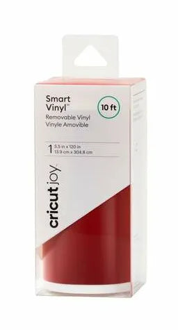 Cricut Joy Smart Vinyl – Removable (3 m), Cardinal Red, Heat transfer vinyl roll, Red, Monochromatic, Matte, Cricut Joy, 139 mm