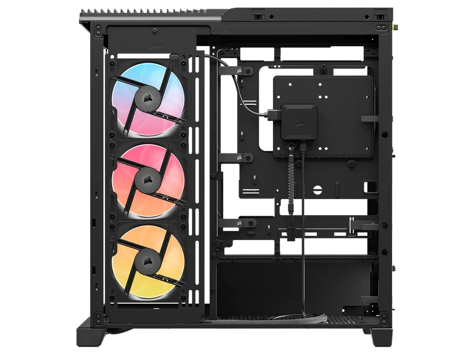 FRAME 4500X LX-R RGB LINK Panoramic Glass Mid-Tower PC Case; 3x RGB Fans Inclided; 4x 2.5'' ; 2x 3.5''; Black