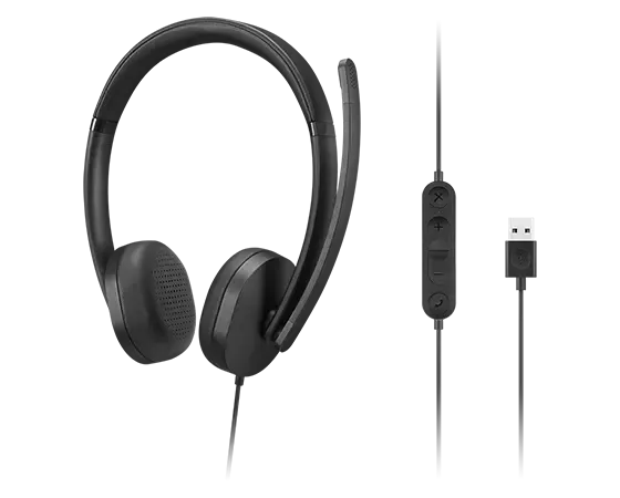 Lenovo 4XD1P83425, Wired, Calls/Music, 20 - 20000 Hz, 140 g, Headset, Black