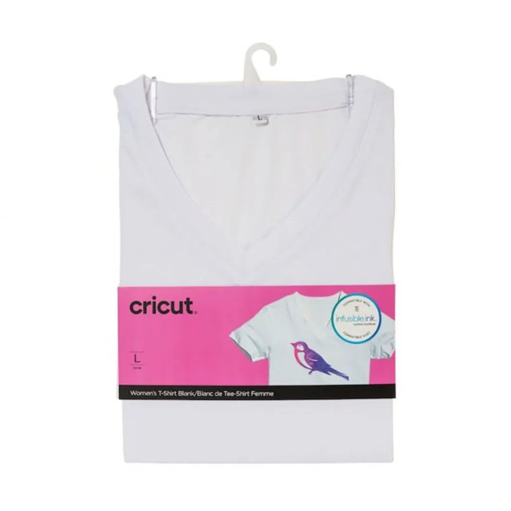 2007908: Cricut Infusible Ink Women's White T-Shirt (L)