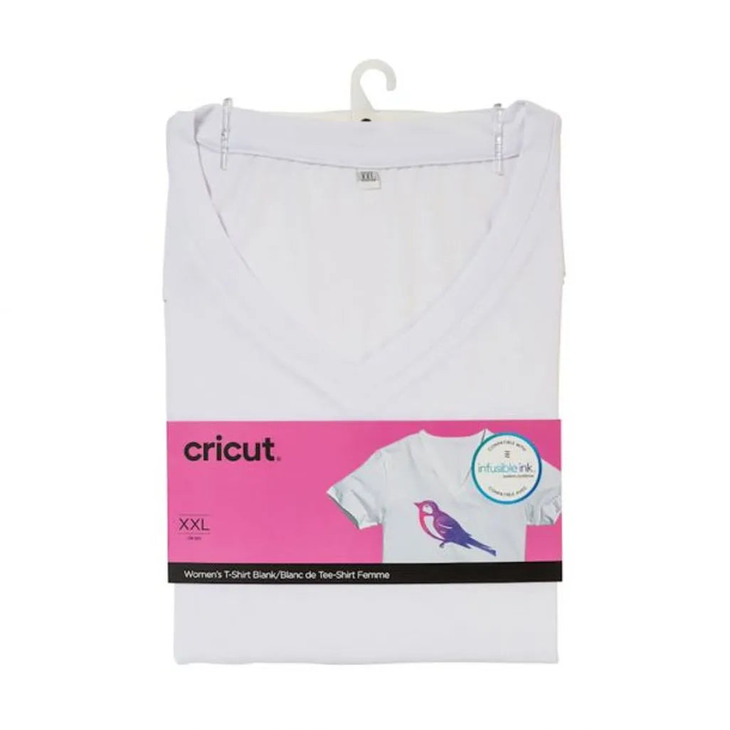 2007910: Cricut Infusible Ink Women's White T-Shirt (XXL)