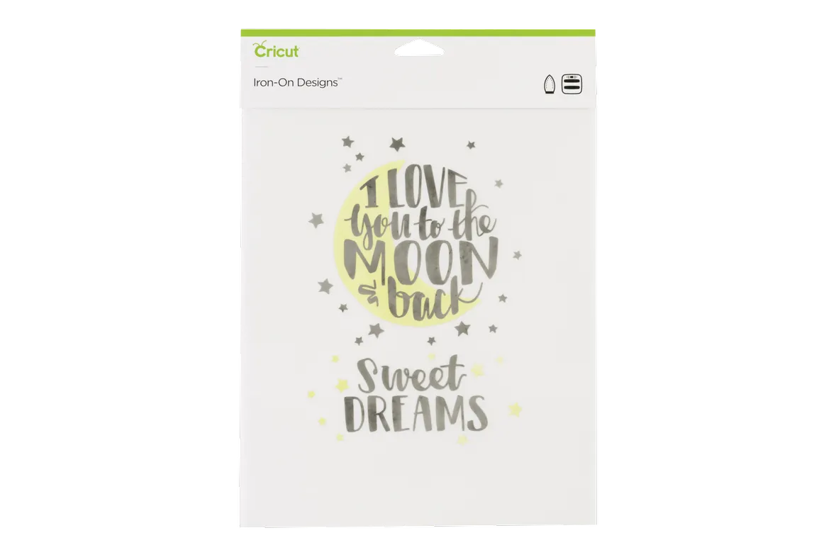 2004995 - CRICUT IRON ON DESIGNS LOVE YOU TO THE MOON 8.5X12