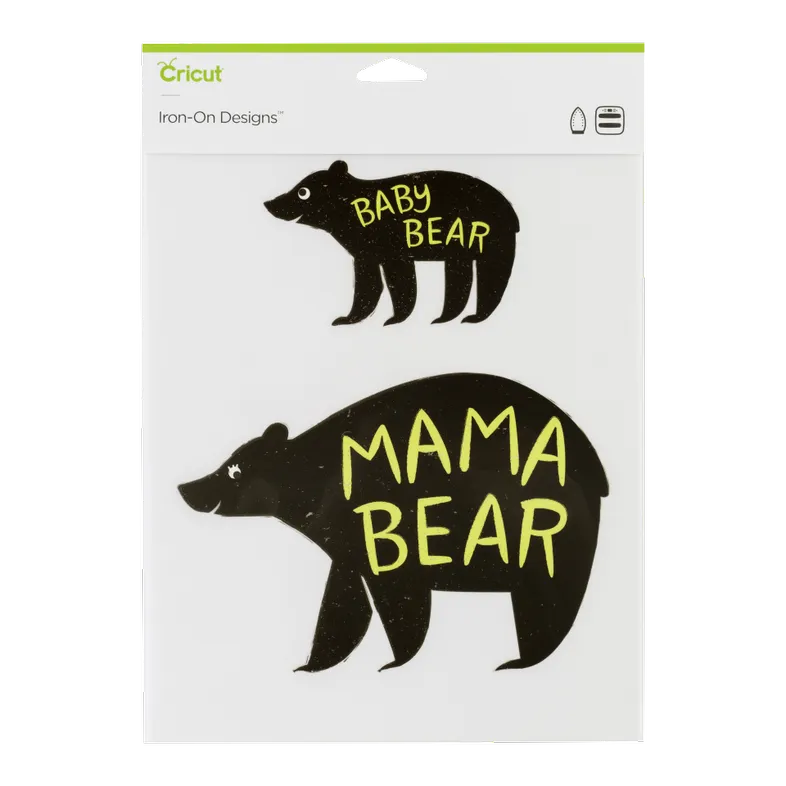 2004823 - CRICUT IRON ON DESIGNS MAMA BABY BEAR 8.5X12