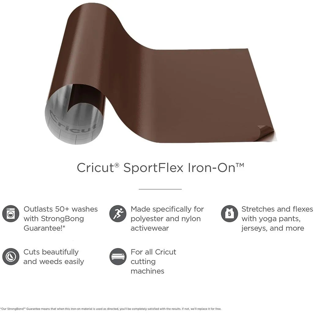 2004431 - Cricut Sportflex Iron-On 29X60cm (Cocoa)