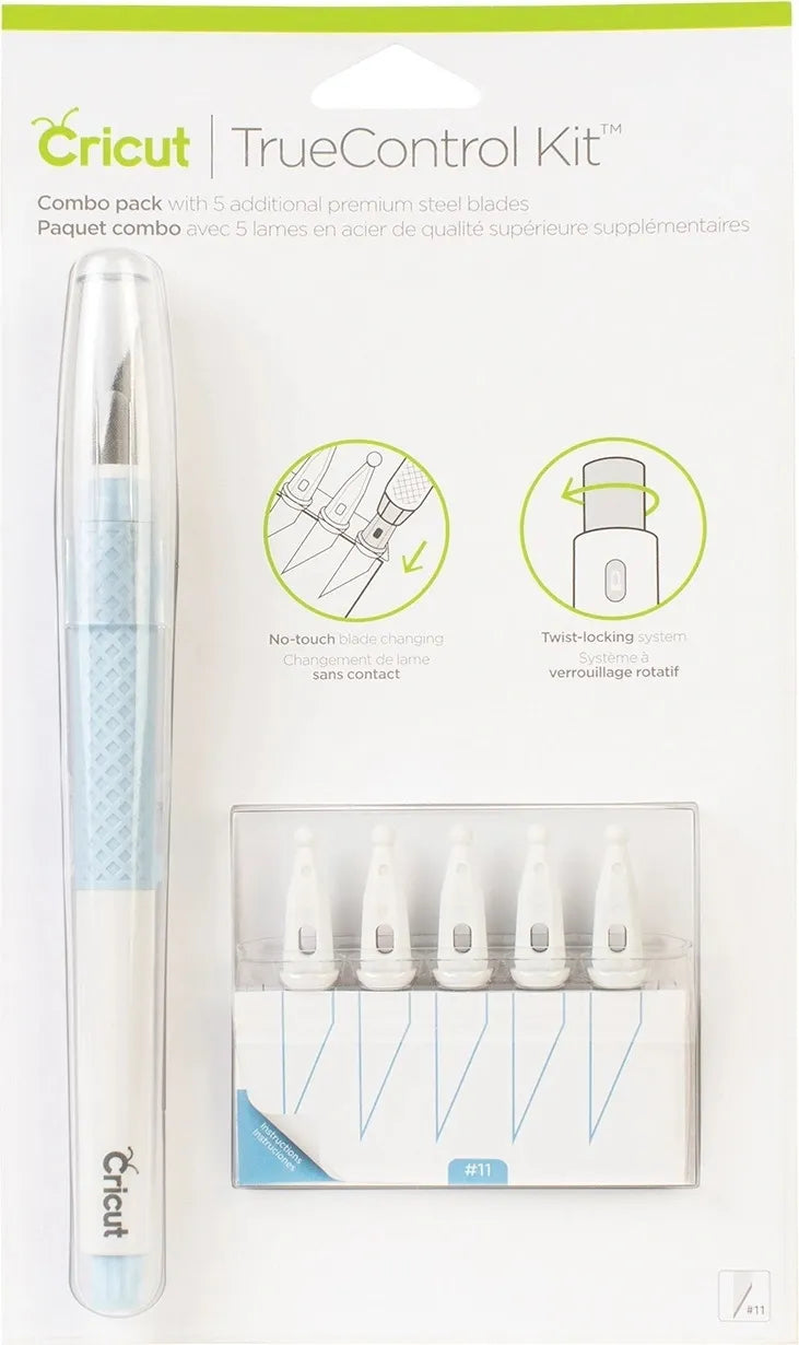 Cricut TrueControl Knife Kit (Blue) with 5x spare blades