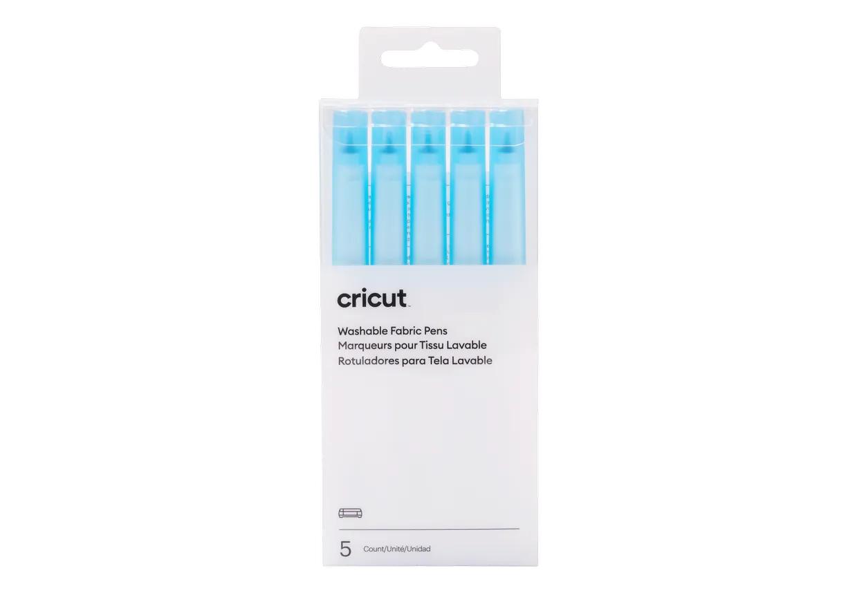 2004846 - CRICUT WASHABLE FABRIC PEN BLUE 1.0 (5PC) RTL