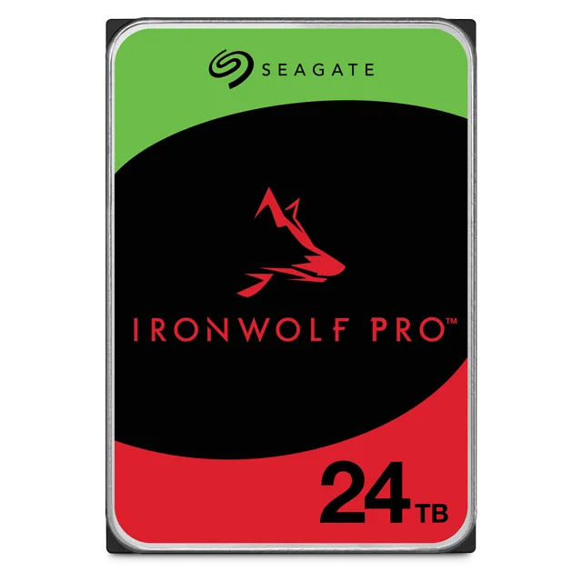 Seagate IronWolf Pro ST24000NT002, 24 TB, 7200 RPM, 512 MB, 3.5", Serial ATA III