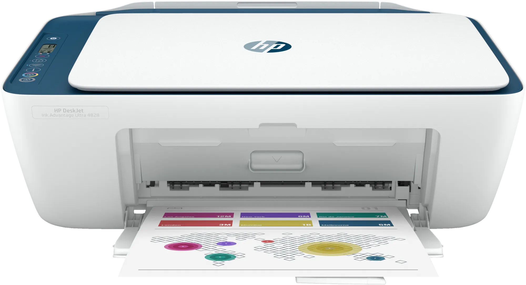 HP DeskJet Ink Advantage Ultra 4828 All-in-One Printer, Thermal inkjet, Colour printing, 4800 x 1200 DPI, Colour copying, A4, Indigo