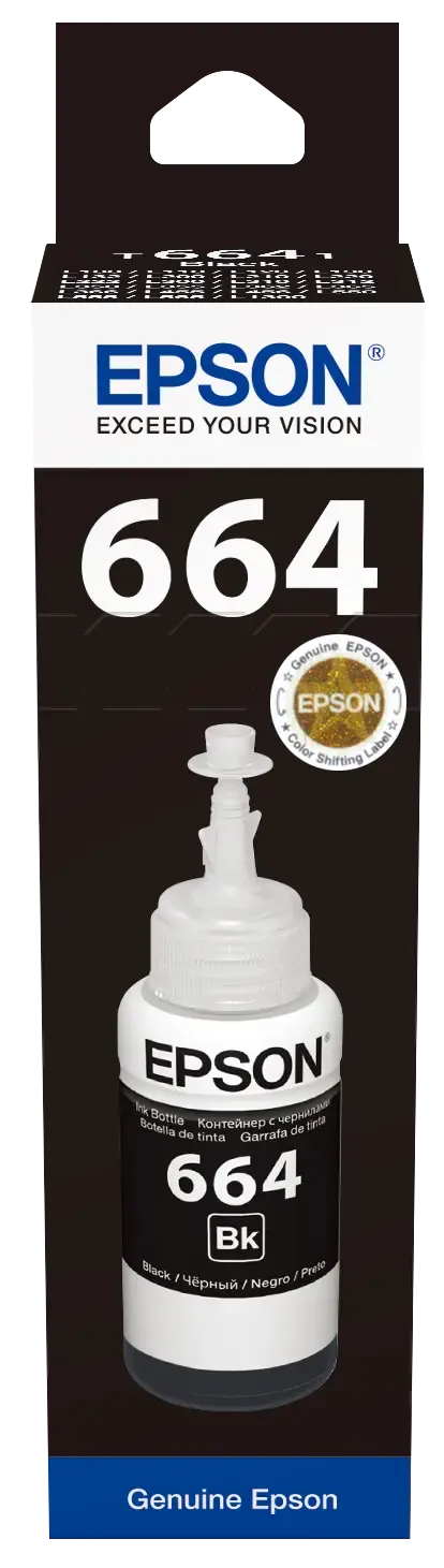 Epson T6641 Ecotank Black ink bottle (70ml) 4000 pages @ 5% coverage