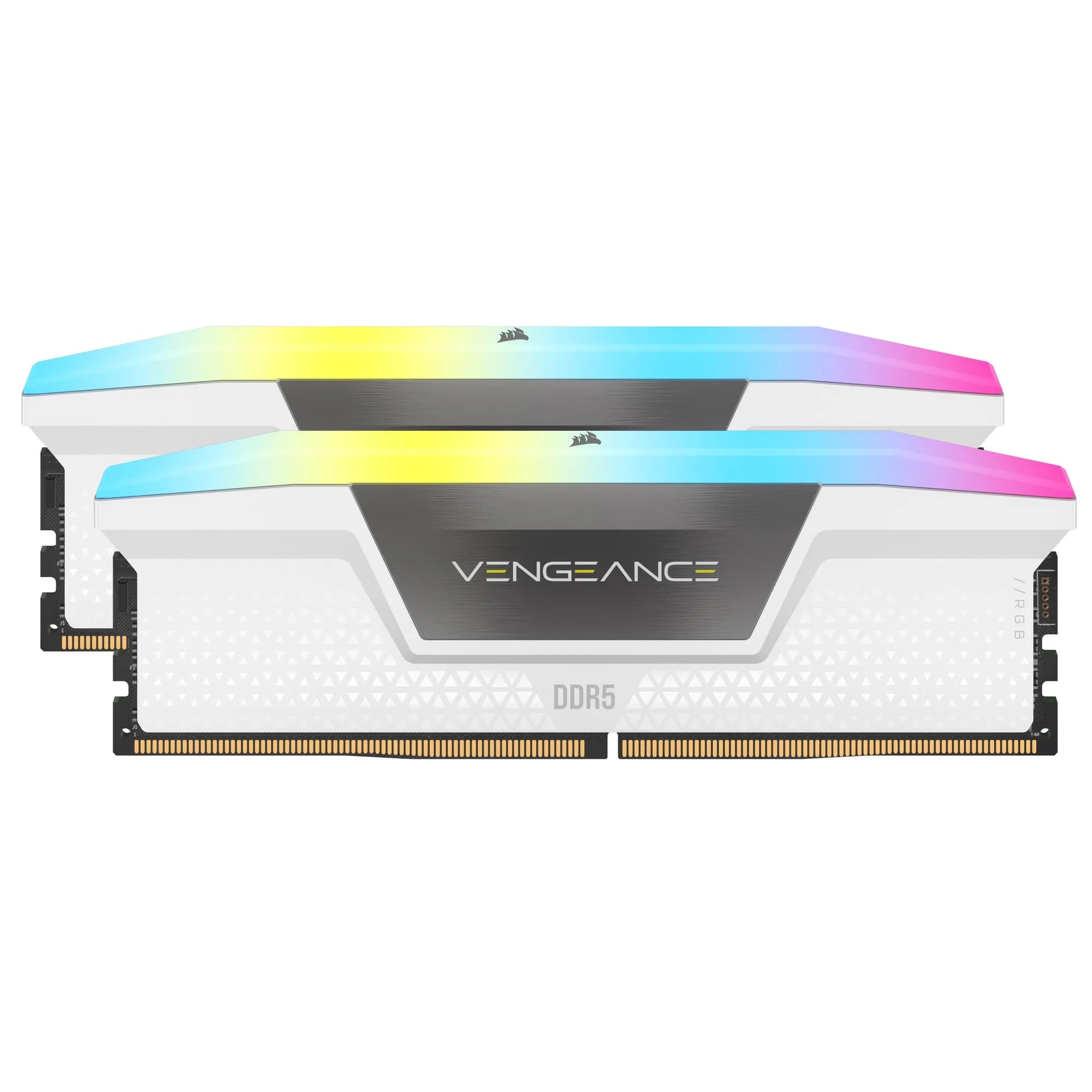 Corsair VENGEANCE RGB DDR5 32GB (2 x 16GB) DDR5 6000 CL36-44-44-96 1.40V Intel XMP & AMD EXPO - White