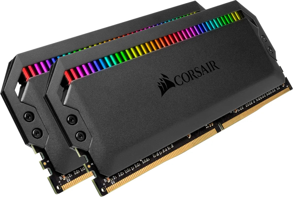 Corsair DOMINATORÂ® PLATINUM RGB 16GB (2 x 8GB) DDR4 DRAM 3600MHz C16 Memory Kit; 18-19-19-39; 1.35V; Black