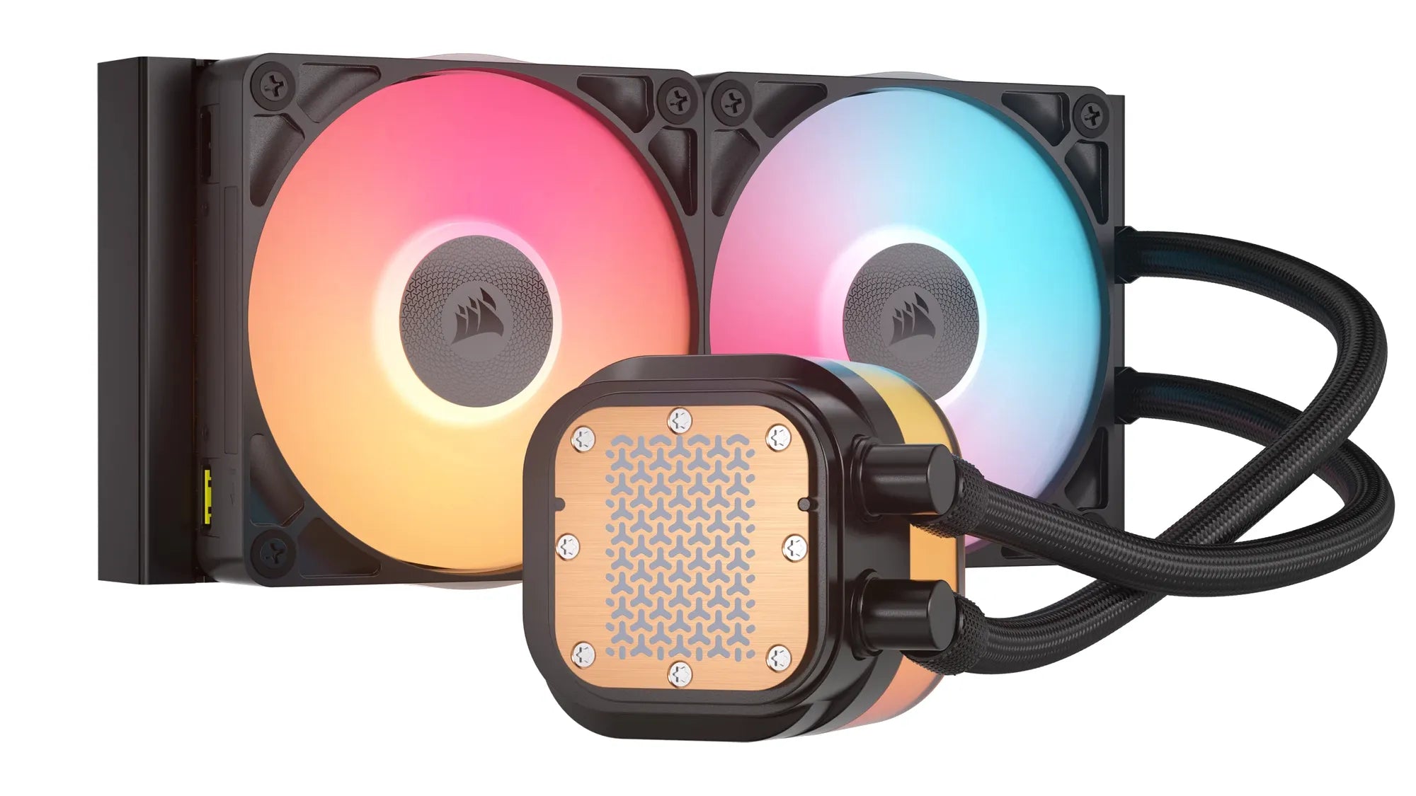 Corsair iCUE LINK TITAN 240 RX LCD, Air cooler, 12 cm, 300 RPM, 2100 RPM, 36 dB, 73.5 cfm