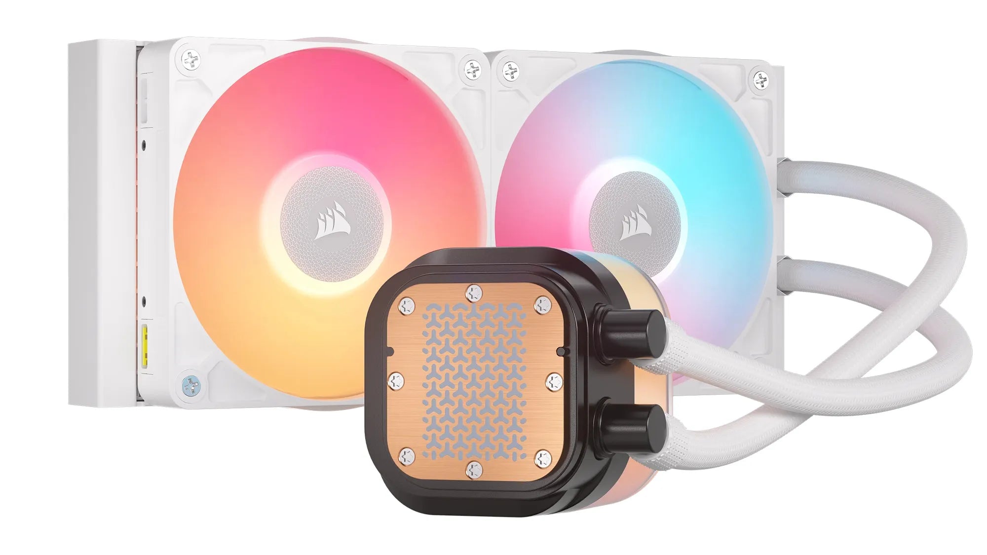 Corsair iCUE LINK TITAN 240 RX LCD, Air cooler, 12 cm, 300 RPM, 2100 RPM, 36 dB, 73.5 cfm