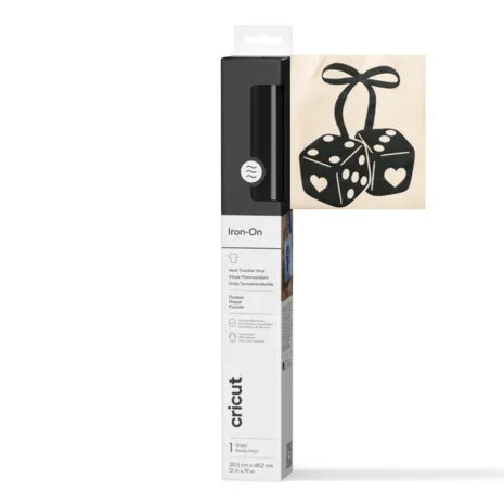 2011788 - Cricut Flocked Iron-On 30.5 cm x 48.3 cm Black