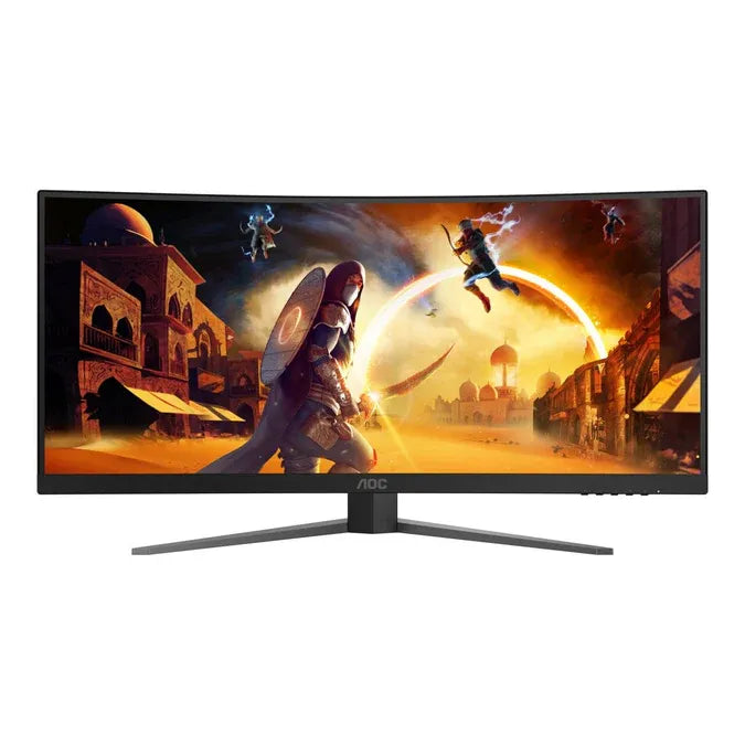 AOC-CU34G4Z Gaming Monitor|34 inch|VA QHD 3440 x 1440 240hz|1ms|HDMI DP|VESA|HAS|FreeSync Premium|3YR Warranty