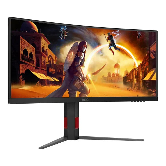 AOC-CU34G4Z Gaming Monitor|34 inch|VA QHD 3440 x 1440 240hz|1ms|HDMI DP|VESA|HAS|FreeSync Premium|3YR Warranty