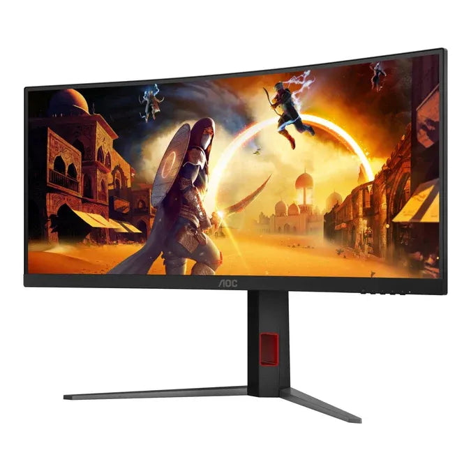 AOC-CU34G4Z Gaming Monitor|34 inch|VA QHD 3440 x 1440 240hz|1ms|HDMI DP|VESA|HAS|FreeSync Premium|3YR Warranty