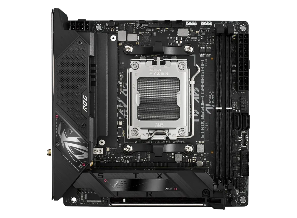 ASUS ROG STRIX B650E-I GAMING WIFI, AMD, Socket AM5, AMD Ryzen™ 7, Socket AM5, DDR5-SDRAM, 64 GB