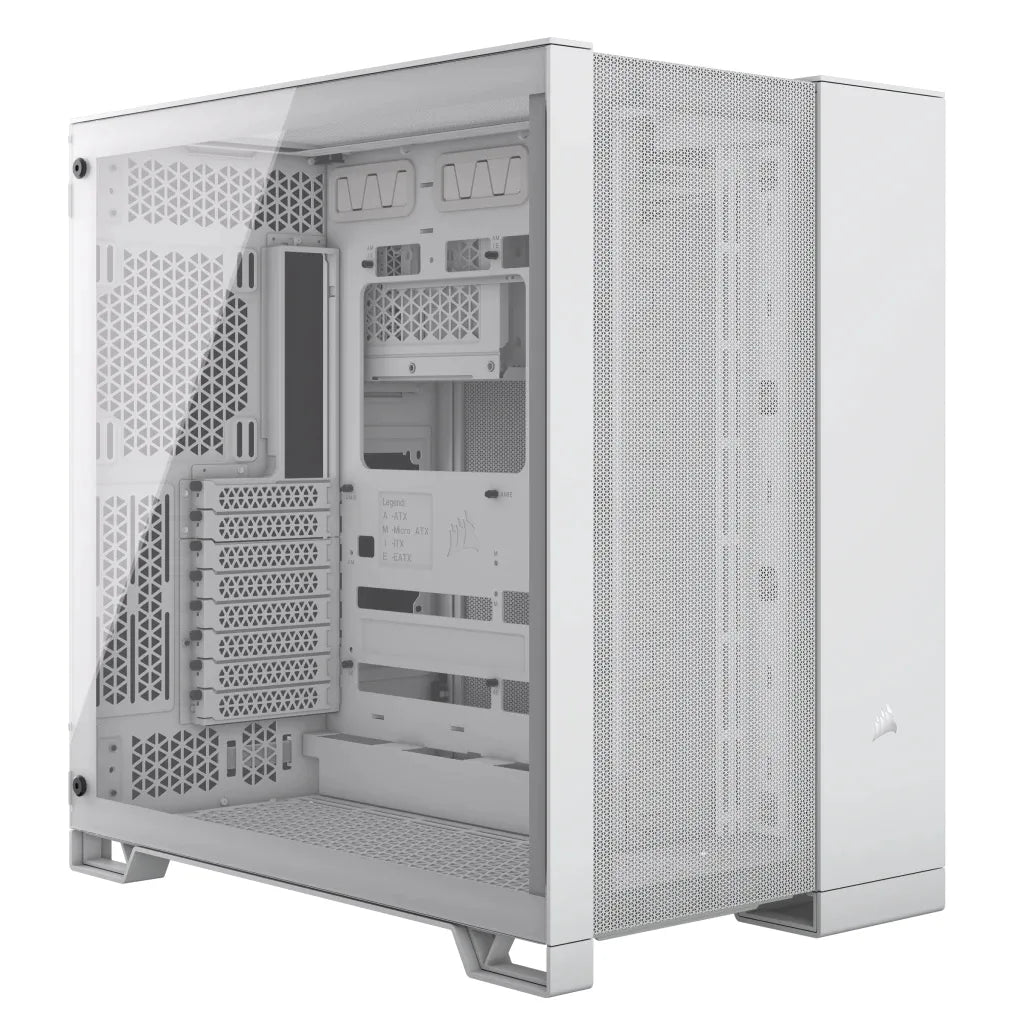 Corsair 6500D AIRFLOW, Midi Tower, PC, White, ATX, 19 cm, 40 cm