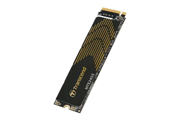 TRANSCEND 250GB MTE245S PCI-E  GEN 4X4 M.2 NVMe 2280 SSD 3D NAND - 3200 MB/s Read1800 MB/s Write - 150 TBW