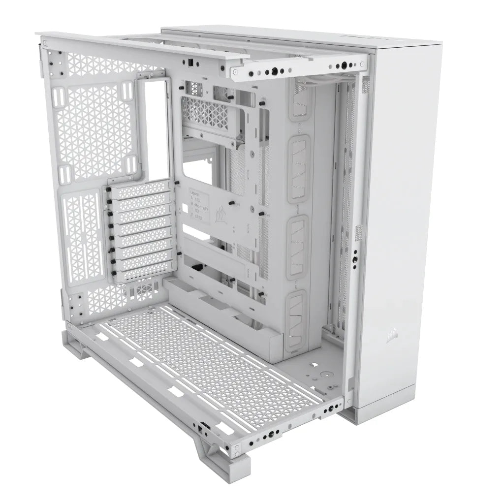 Corsair 6500D AIRFLOW, Midi Tower, PC, White, ATX, 19 cm, 40 cm