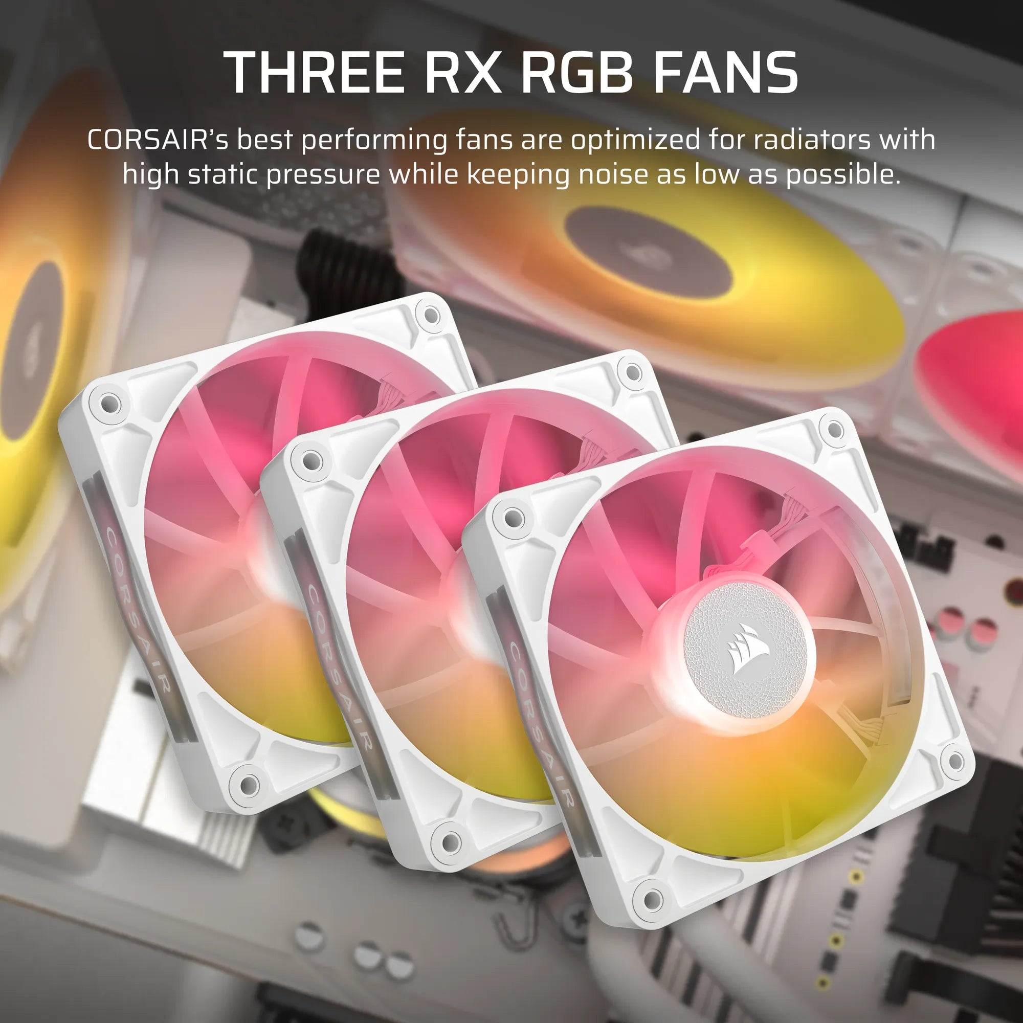 Corsair iCUE LINK TITAN RX RGB, All-in-one liquid cooler, 12 cm, 300 RPM, 2100 RPM, White