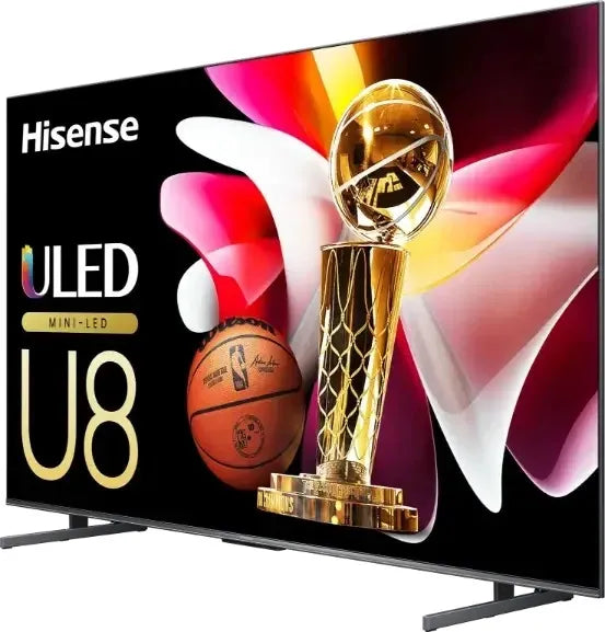 Hisense Class U8, 165.1 cm (65"), 3840 x 2160 pixels, Mini LED ULED, Smart TV, Wi-Fi, Black