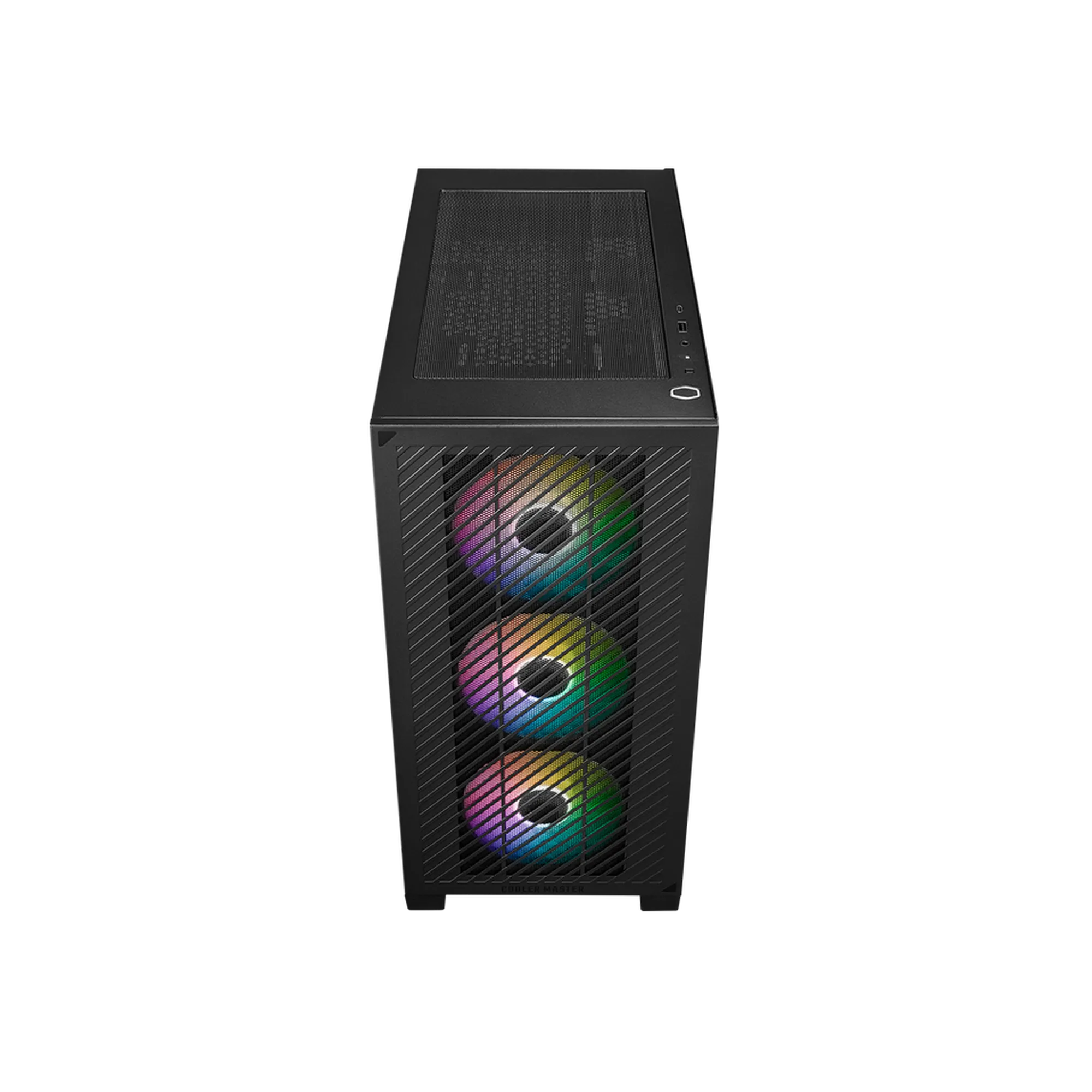 Cooler Master Elite 301, Mini Tower, PC, Black, ITX, micro ATX, Plastic, Steel, Tempered glass, Multi
