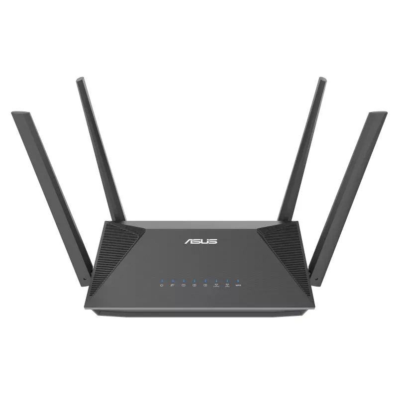 ASUS RT-AX52 AX1800 AiMesh, Wi-Fi 6 (802.11ax), Dual-band (2.4 GHz / 5 GHz), Ethernet LAN, Black, Tabletop router