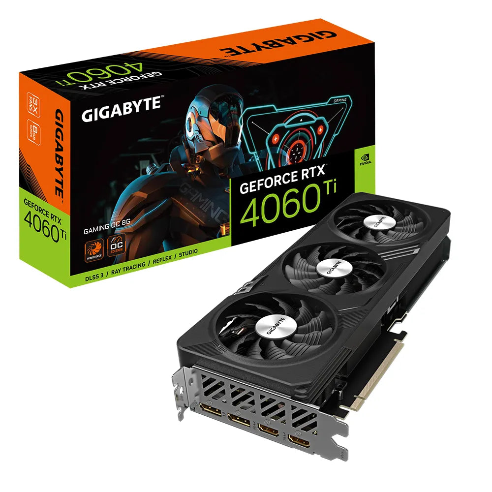 Gigabyte GeForce RTX­­ 4060 Ti GAMING OC 8G, GeForce RTX 4060 Ti, 8 GB, GDDR6, 128 bit, 7680 x 4320 pixels, PCI Express 4.0