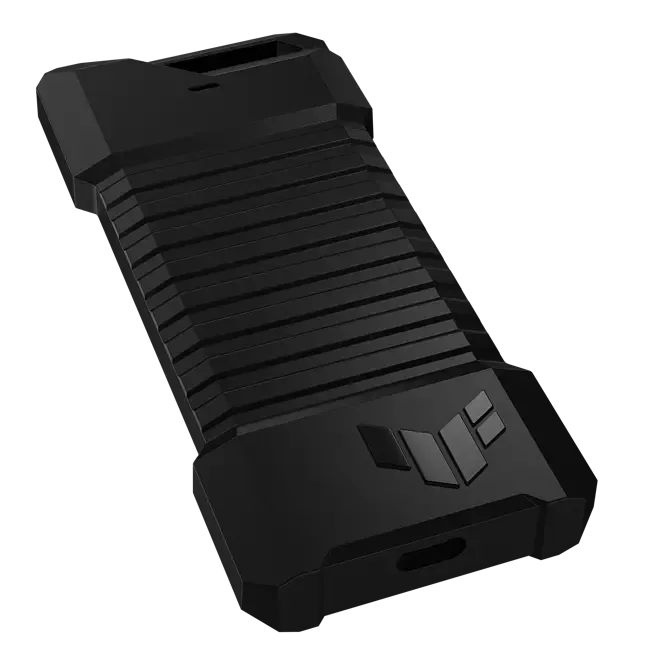 ASUS ESD-T1A/BLK/G/AS//, SSD enclosure, M.2, M.2, PCI Express, Serial ATA, 10 Gbit/s, USB connectivity, Black