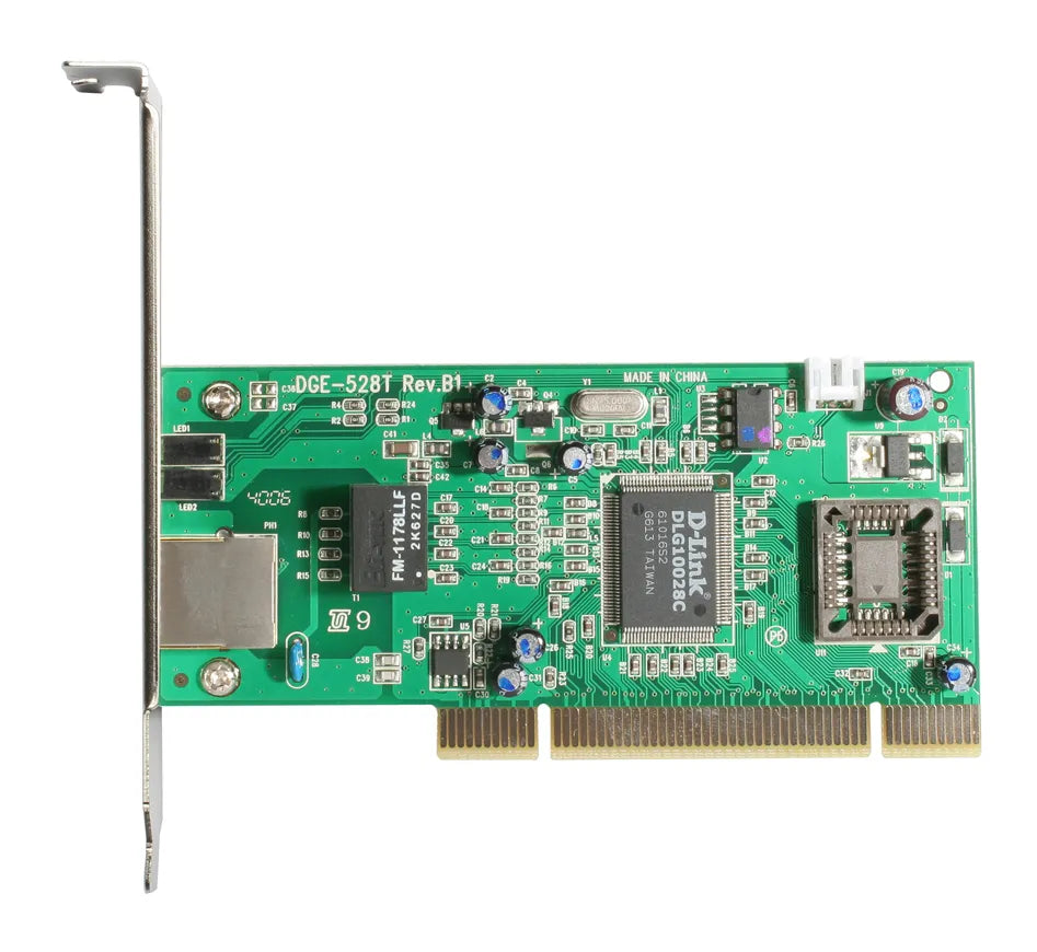 D-Link DGE-528T, Internal, Wired, PCI, Ethernet, 2000 Mbit/s, Green