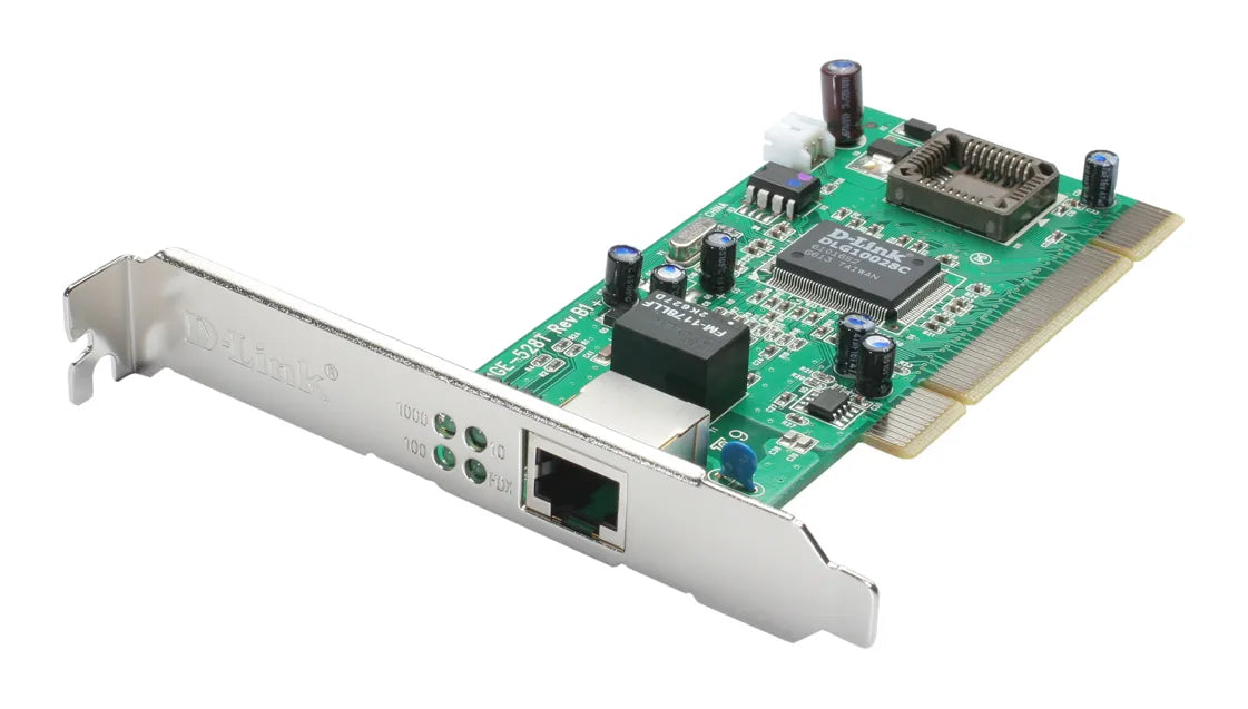 D-Link DGE-528T, Internal, Wired, PCI, Ethernet, 2000 Mbit/s, Green