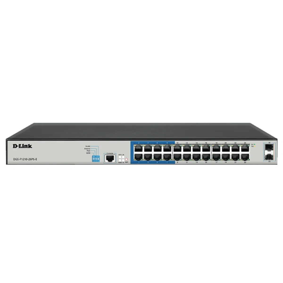 24 PoE 10/100/1000 ports + 2 Gigabit SFP ports Long Range Sm