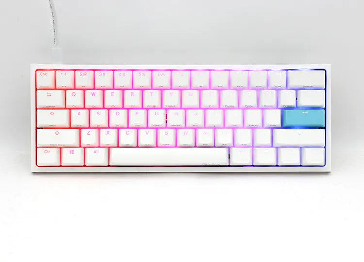 Ducky Keyboard One 2 Pro 60% -White- Cherry Silent Red. 